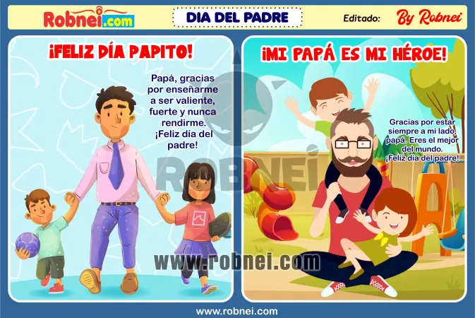 Lamina Escolar Dia Del Padre Infantil 02